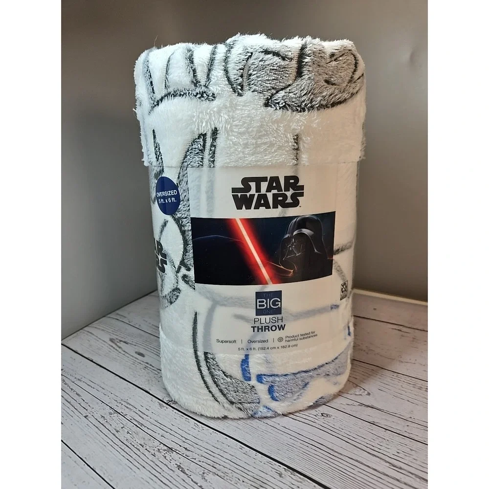 The Big One‎ Disney Star Wars Plush Throw 5'x6' Blanket Christmas Gift Soft